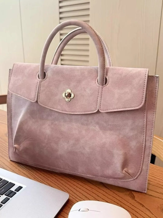 Top Handle Laptop Handbag - Trendsi - Flyclothing LLC