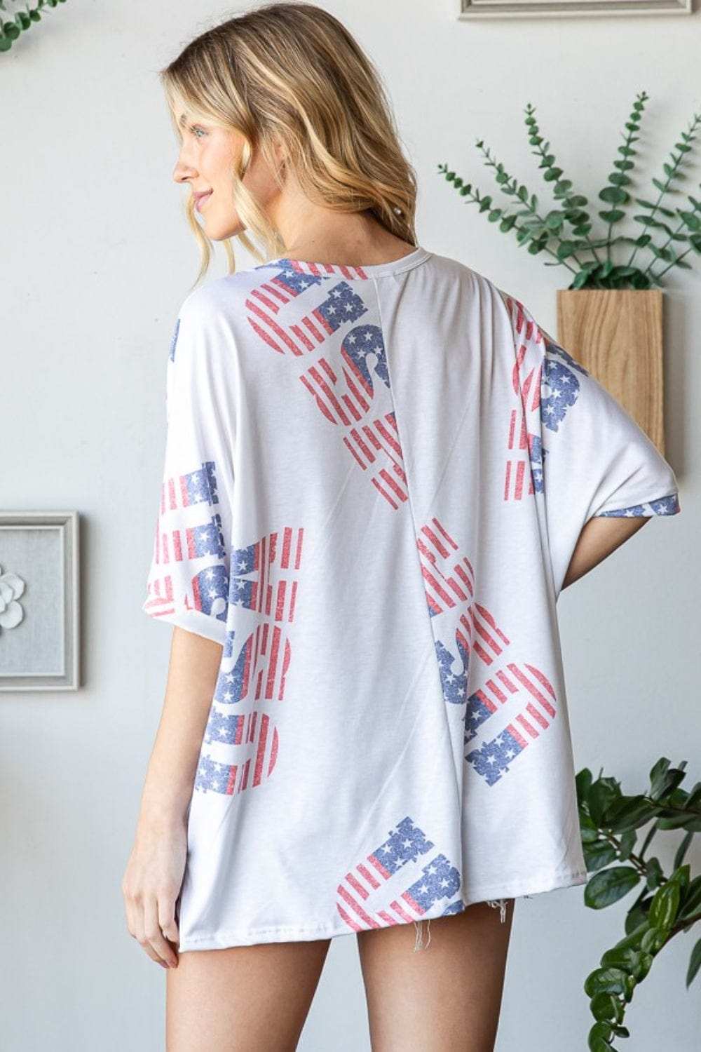 HOPELY Letter Graphic Round Neck T-Shirt - Trendsi - Flyclothing LLC