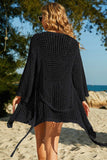 Tie-Waist Openwork Crochet Cover Up - Trendsi - Flyclothing LLC
