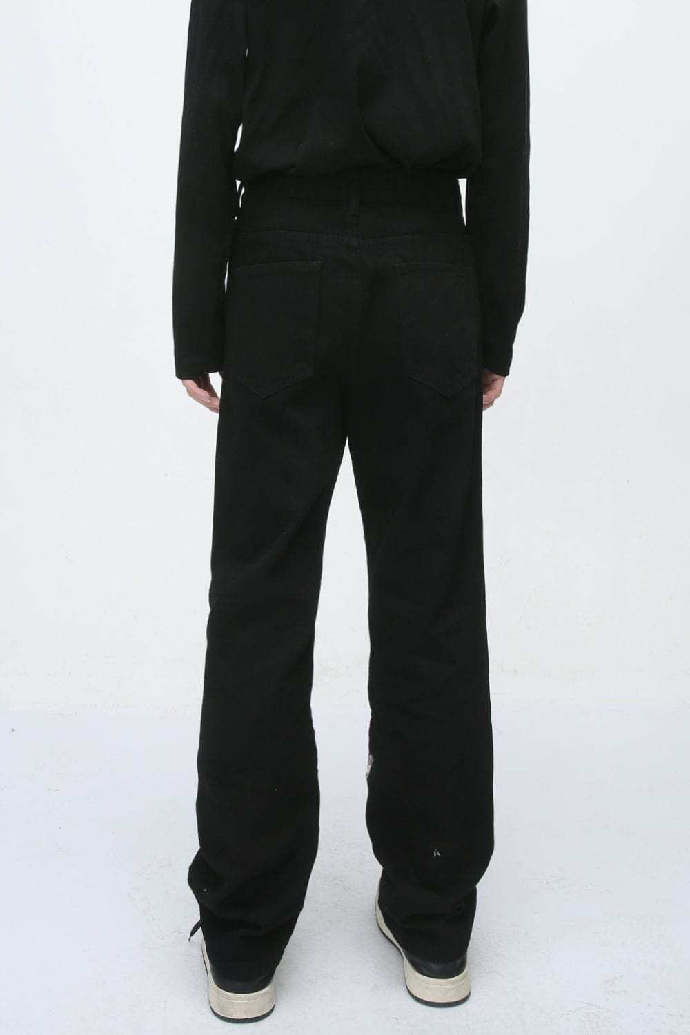 Men's Zip Decor Straight Leg Jeans - Trendsi - Flyclothing LLC