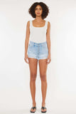Kancan Distressed Button Fly Denim Shorts - Trendsi - Flyclothing LLC