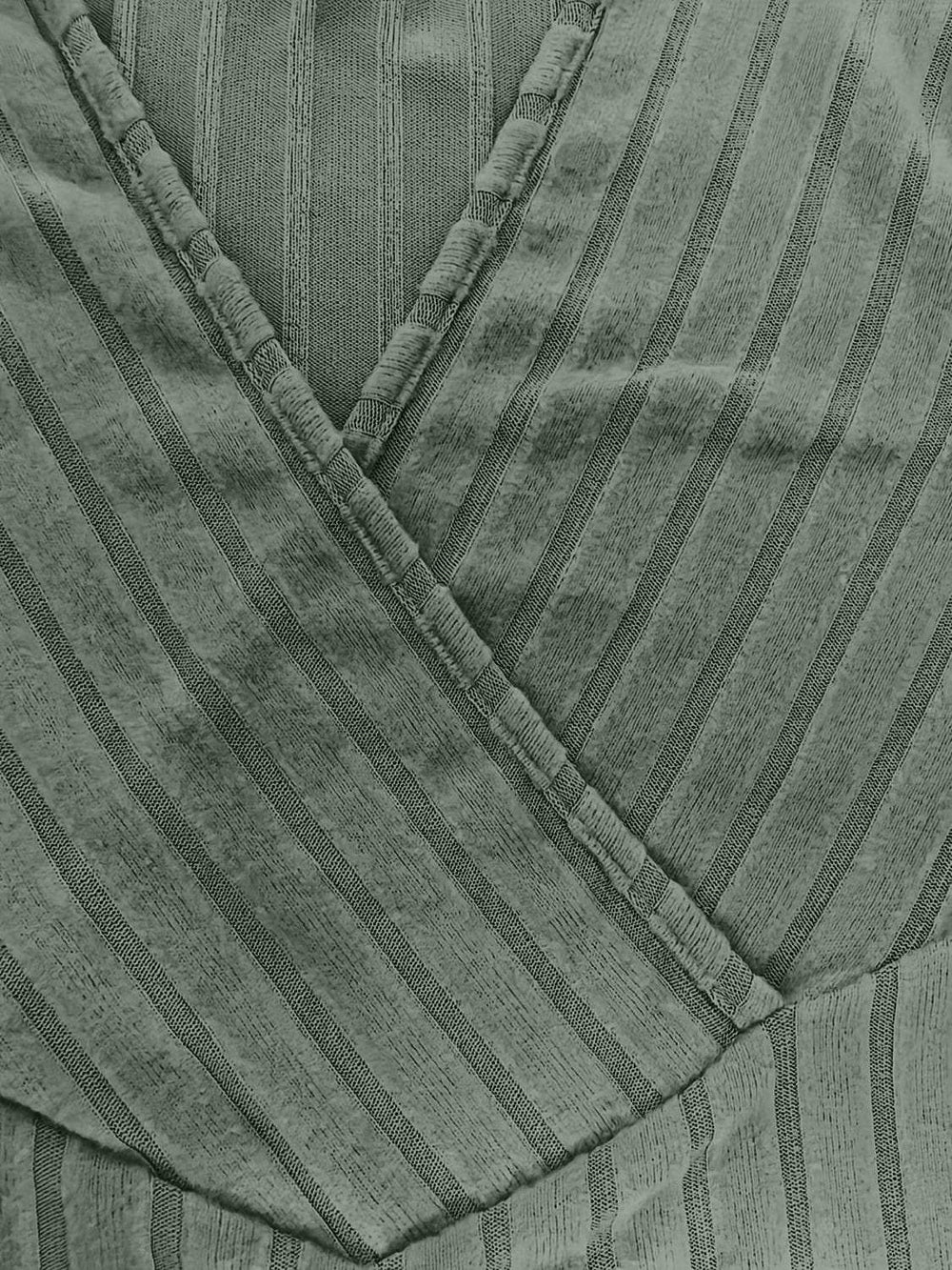 Ribbed Surplice Long Sleeve T-Shirt - Trendsi - Flyclothing LLC