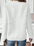 Quarter Zip Textured Long Sleeve Sweatshirt - Trendsi - Flyclothing LLC