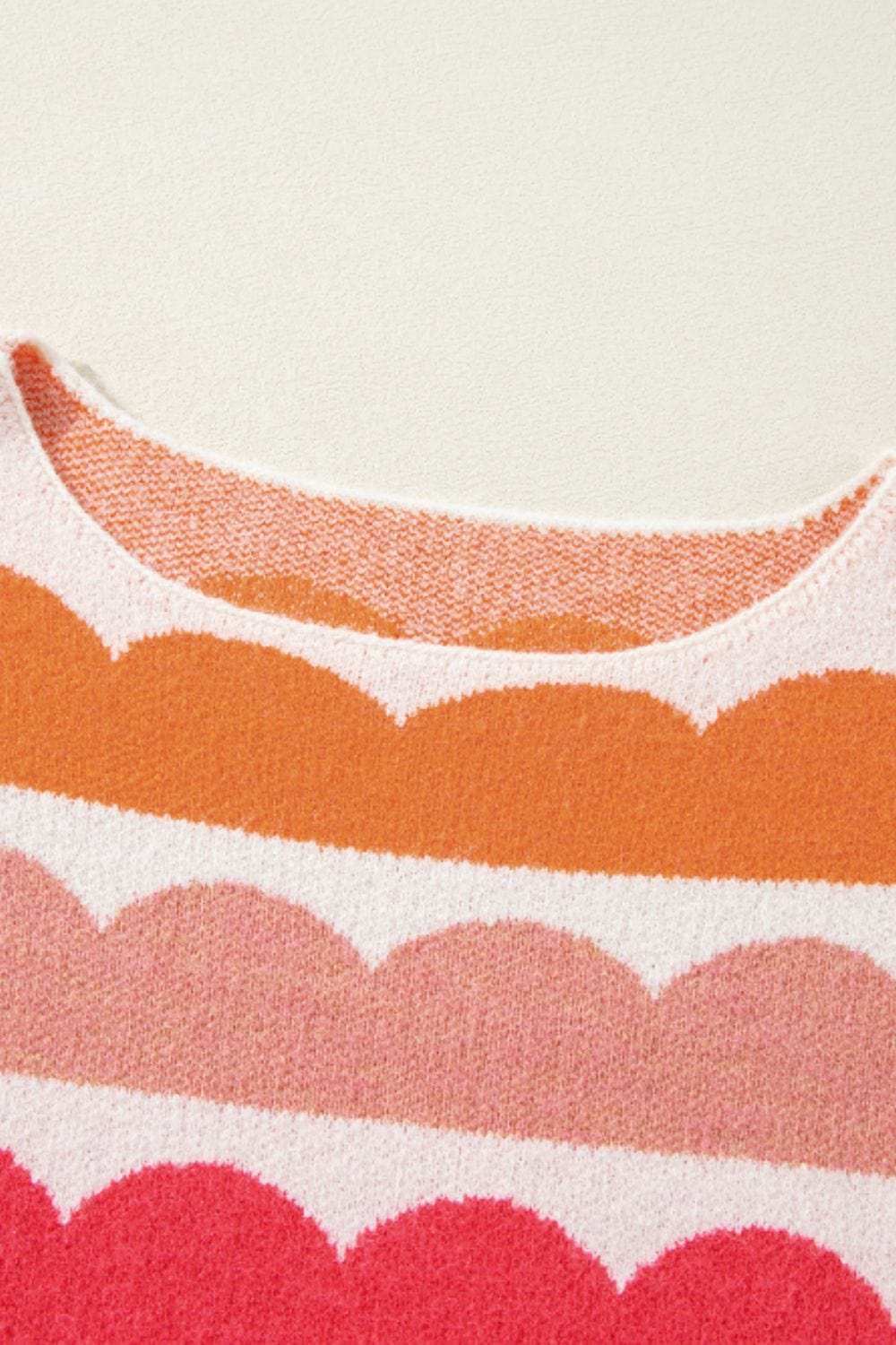 Contrast Boat Neck Long Sleeve Sweater - Trendsi - Flyclothing LLC