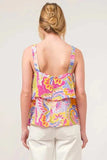And The Why Square Neck Tiered Paisley Printed Top - Trendsi - Flyclothing LLC