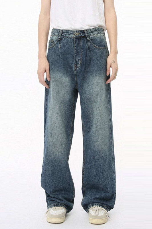 Mid Rise Wide Leg Jeans with Pockets - Trendsi - Flyclothing LLC