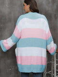 Plus Size Open Front Long Sleeve Cardigan - Trendsi - Flyclothing LLC