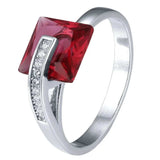 925 Sterling Silver Inlaid Zircon Ring - Trendsi - Flyclothing LLC