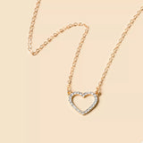 18K Gold-Plated Heart Necklace - Trendsi - Flyclothing LLC