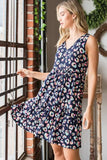 Heimish Full Size Leopard V-Neck Ruffled Tank Dress - Trendsi - Flyclothing LLC