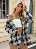 Plaid Button Up Long Sleeve Shirt - Trendsi - Flyclothing LLC