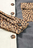 Leopard Button Up Drop Shoulder Jacket - Trendsi - Flyclothing LLC