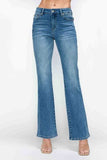 bytos Full Size Cat's Whiskers Mid Rise Bootcut Jeans - Trendsi - Flyclothing LLC