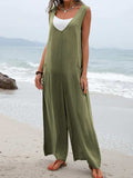Full Size Wide Strap Jumpsuit with Pockets - Trendsi - Flyclothing LLC
