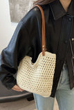 Openwork Woven Tote Bag - Trendsi - Flyclothing LLC