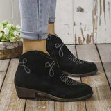 Block Heel Ankle Boots - Trendsi - Flyclothing LLC