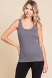 Culture Code Full Size Ribbed Scoop Neck Tank - Trendsi - Flyclothing LLC