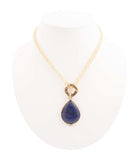 Abby Blue Lapis Golden Pendant Necklace - Barse Jewelry - Flyclothing LLC