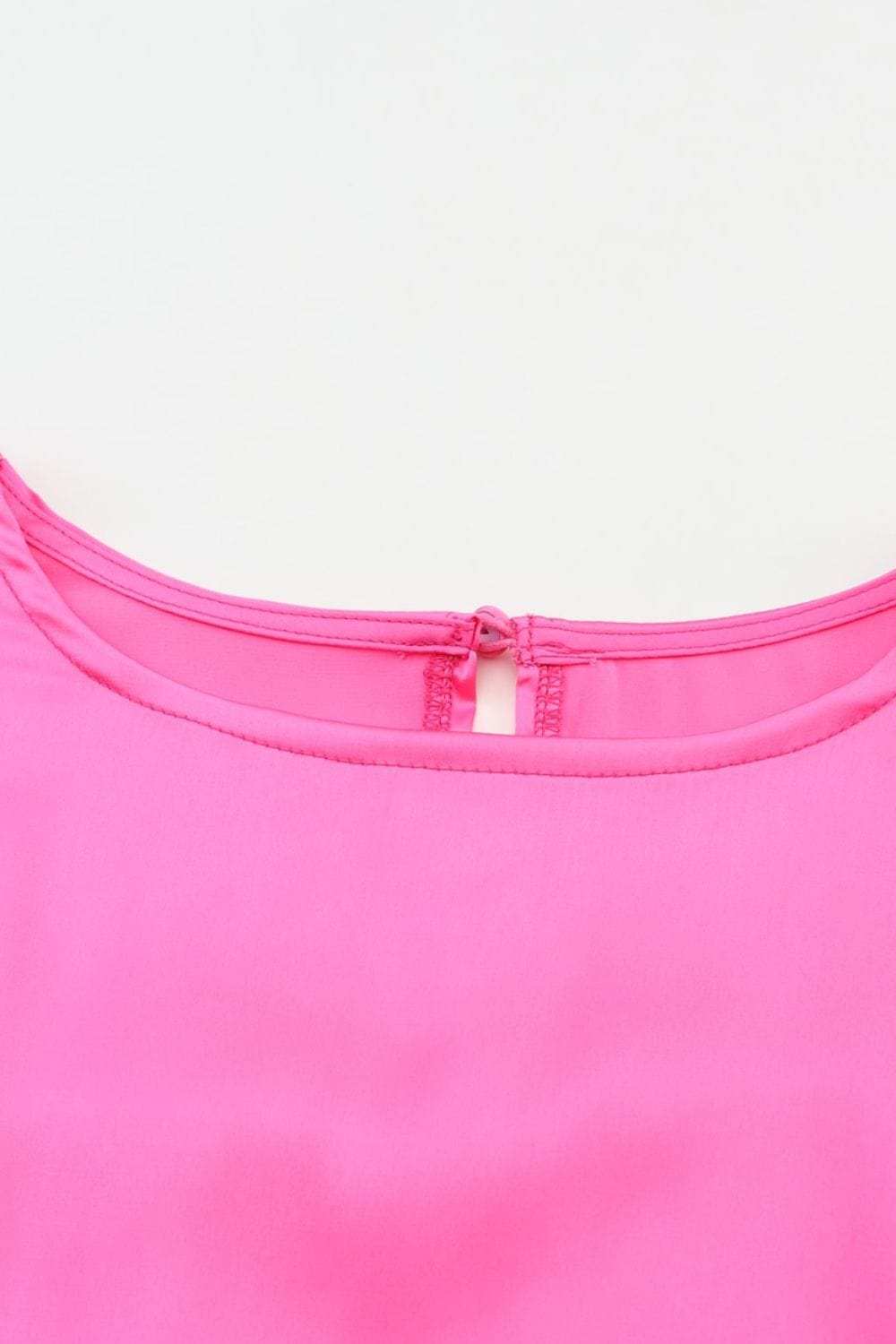 Round Neck Long Sleeve Blouse - Trendsi - Flyclothing LLC