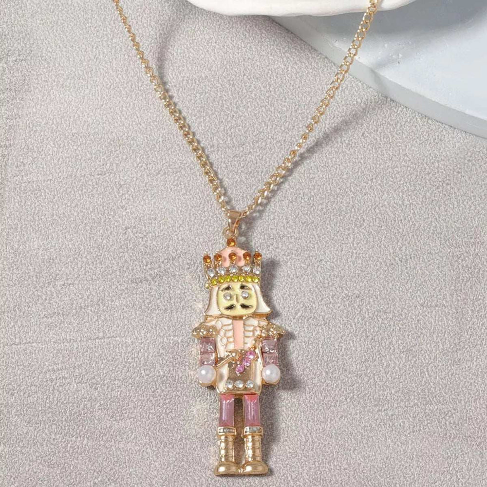18K Gold-Plated Nutcracker Pendant Necklace - Trendsi - Flyclothing LLC