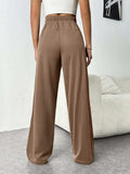 Drawstring Wide Leg Pants with Pockets - Trendsi - Flyclothing LLC