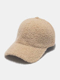 Sherpa Solid Color Baseball Cap - Trendsi - Flyclothing LLC
