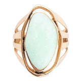 Abstract Green Chrysoprase and Golden Ring - Barse Jewelry - Flyclothing LLC