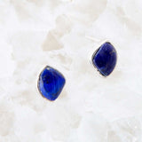 Abstract Blue Lapis and Sterling Silver Post Earrings - Barse Jewelry - Flyclothing LLC