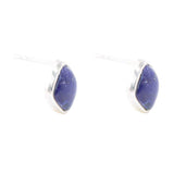 Abstract Blue Lapis and Sterling Silver Post Earrings - Barse Jewelry - Flyclothing LLC