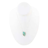 Abstract Blue Turquoise and Sterling Silver Pendant Necklace - Barse Jewelry - Flyclothing LLC