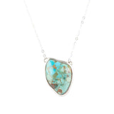 Abstract Blue Turquoise and Sterling Silver Pendant Necklace - Barse Jewelry - Flyclothing LLC