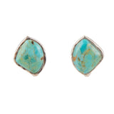 Abstract Blue Turquoise Sterling Silver Post Stud Earrings - Barse Jewelry - Flyclothing LLC