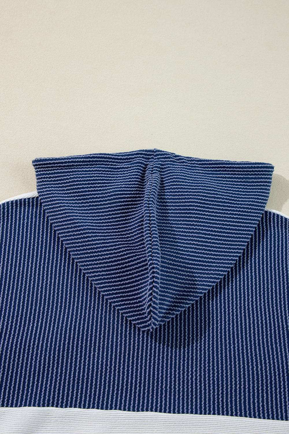 Corded Color Block Drawstring Hoodie - Trendsi - Flyclothing LLC