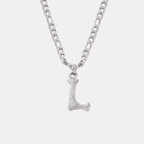 Titanium Steel Letter Pendant Necklace - Trendsi - Flyclothing LLC