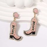 Bride Boot Dangle Earrings - Trendsi - Flyclothing LLC
