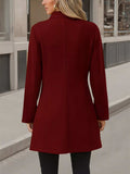 Button Up Long Sleeve Coat - Trendsi - Flyclothing LLC