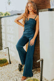 Spaghetti Strap Wide Leg Denim Jumpsuit - Trendsi - Flyclothing LLC