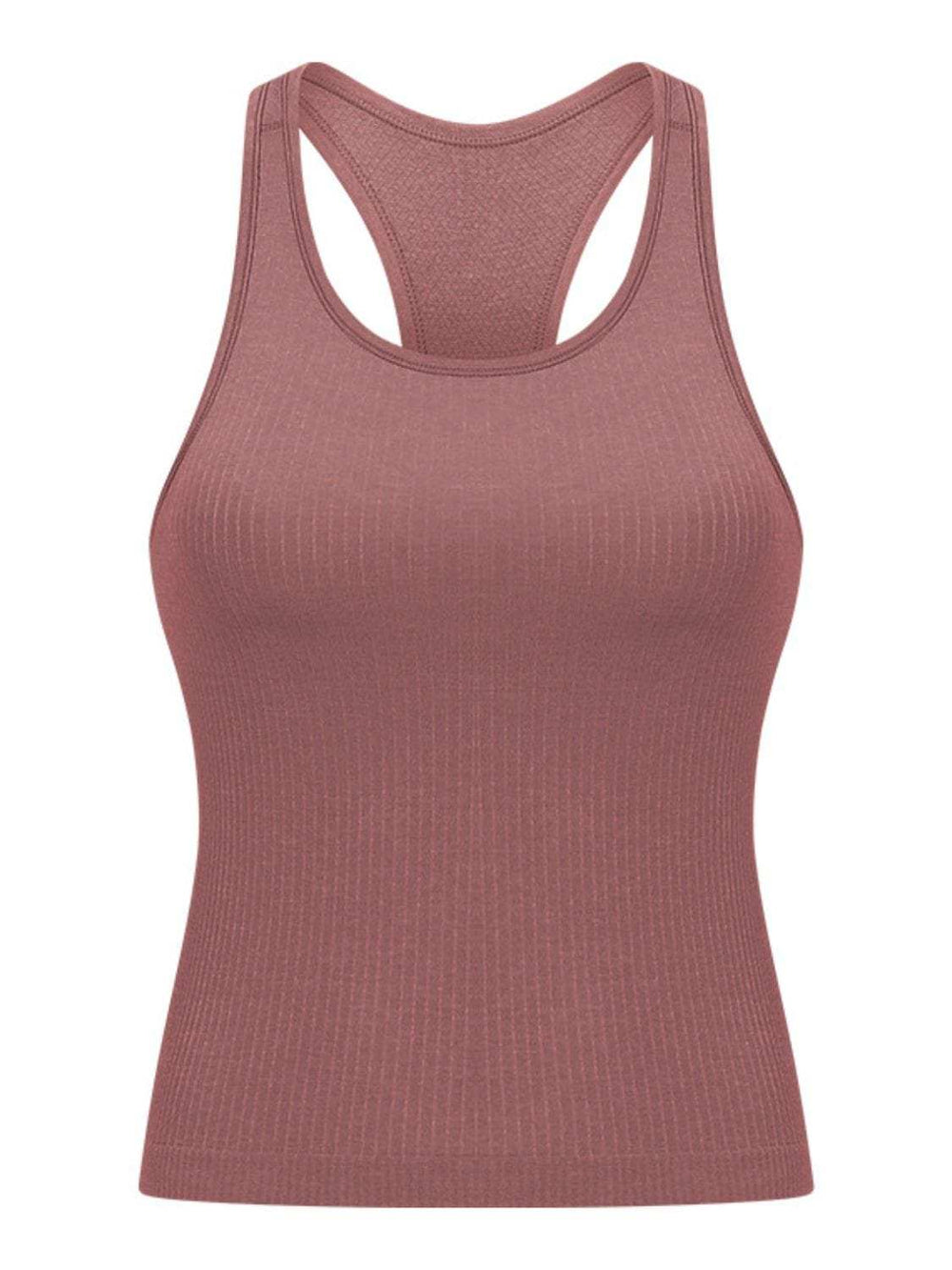 Round Neck Racerback Active Tank - Trendsi - Flyclothing LLC