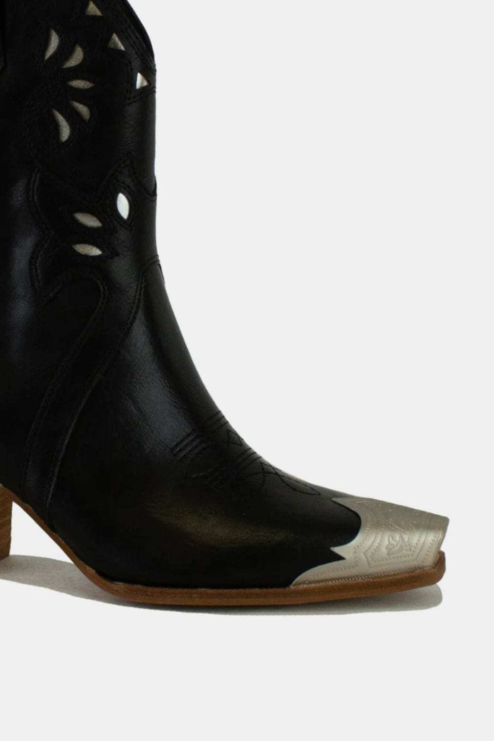 Beast Fashion Cut-Out Floral Embroidery Boots - Trendsi - Flyclothing LLC