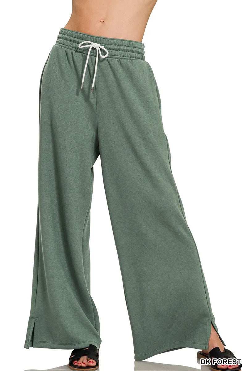 Zenana Scuba Drawstring Pants - Trendsi - Flyclothing LLC