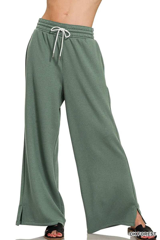 Zenana Scuba Drawstring Pants - Trendsi - Flyclothing LLC