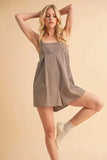 Aemi+Co Plaid Square Neck Romper - Trendsi - Flyclothing LLC