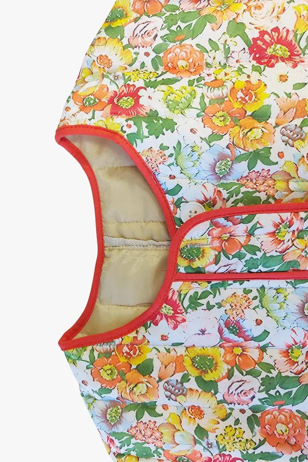 Floral Button Up Long Sleeve Winter Coat - Trendsi - Flyclothing LLC