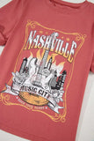 Mineral Nashville Music City Graphic Retro T-Shirt - Trendsi - Flyclothing LLC