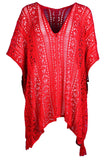 Cutout V-Neck Cover-Up with Tassel - Trendsi - Flyclothing LLC