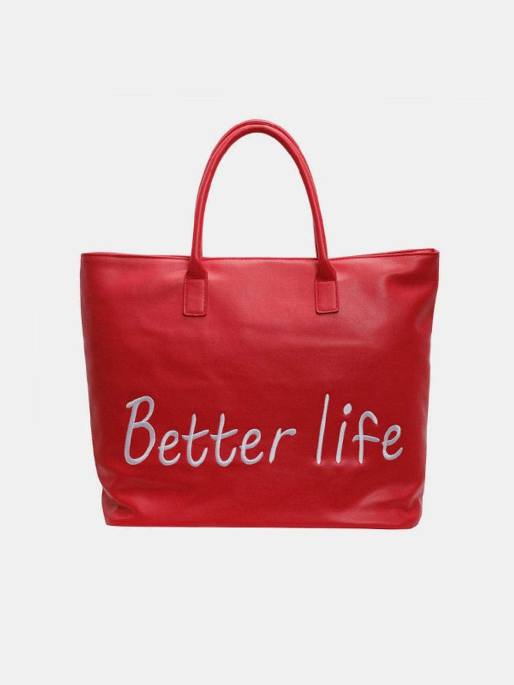 BETTER LIFE PU Leather Tote Bag - Trendsi - Flyclothing LLC