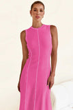 Contrast Stitching Maxi Tank Dress - Trendsi - Flyclothing LLC