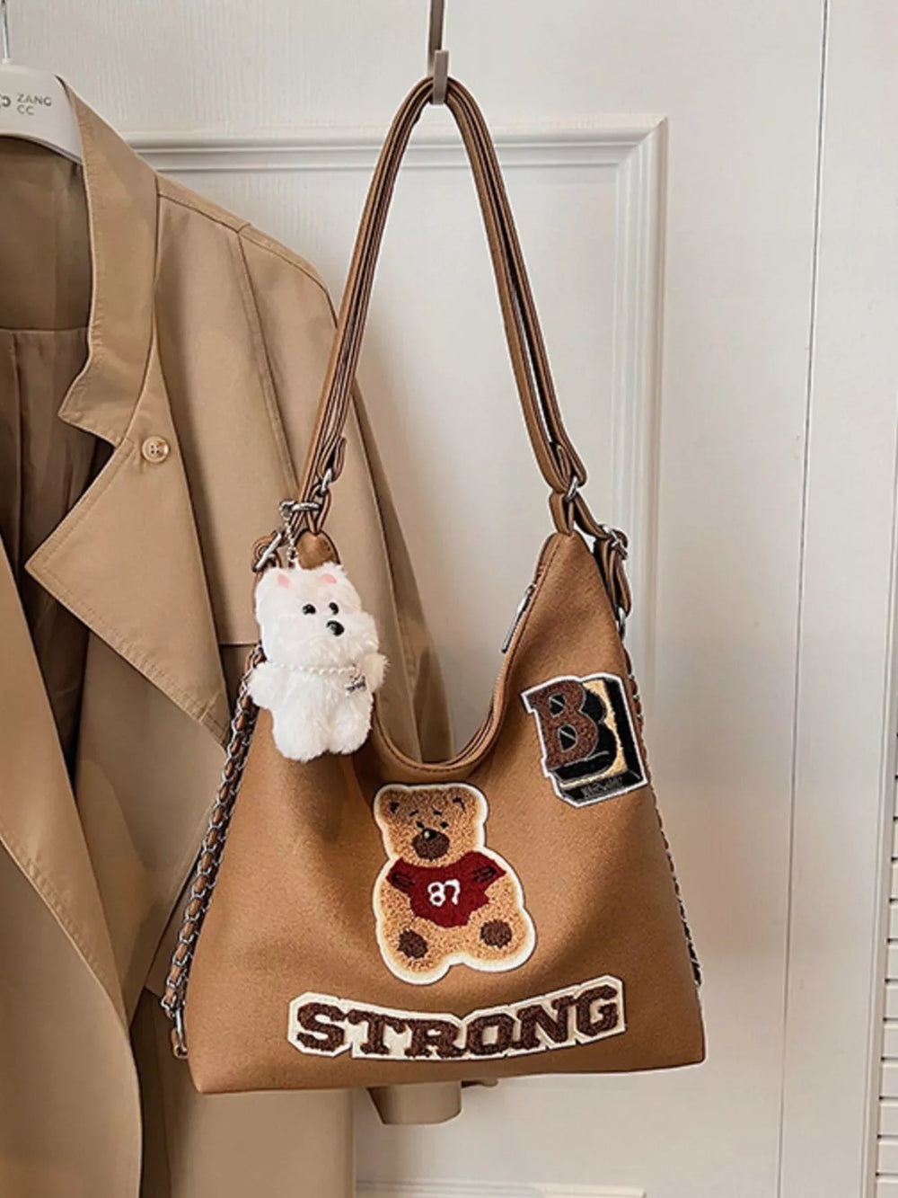 Cute Bear Adjustable Strap Handbag - Trendsi - Flyclothing LLC