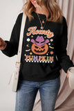 Jack-O'-Lantern Round Neck Long Sleeve Sweatshirt - Trendsi - Flyclothing LLC