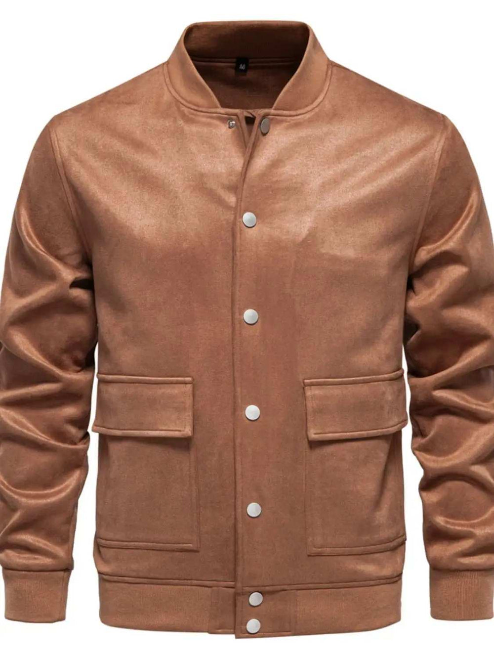 Men's Baseball Collar Snap Down Jacket - Trendsi - Flyclothing LLC